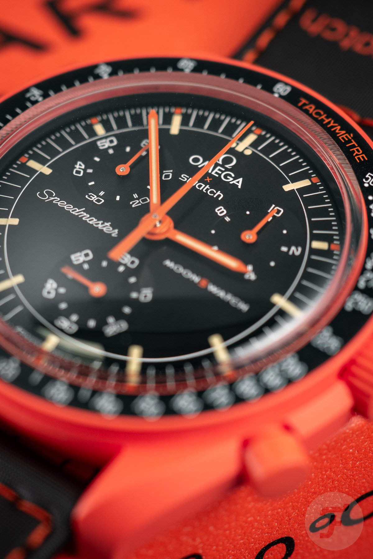Omega x Swatch MoonSwatch Speedmaster in lava orange